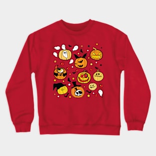 Halloween pumpkin lanterns Crewneck Sweatshirt